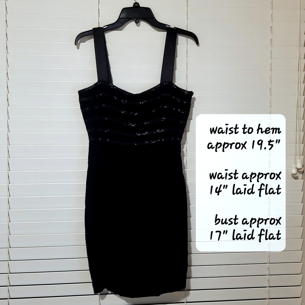 Elegant Black 1980's Cocktail Dress, Vintage Size 8